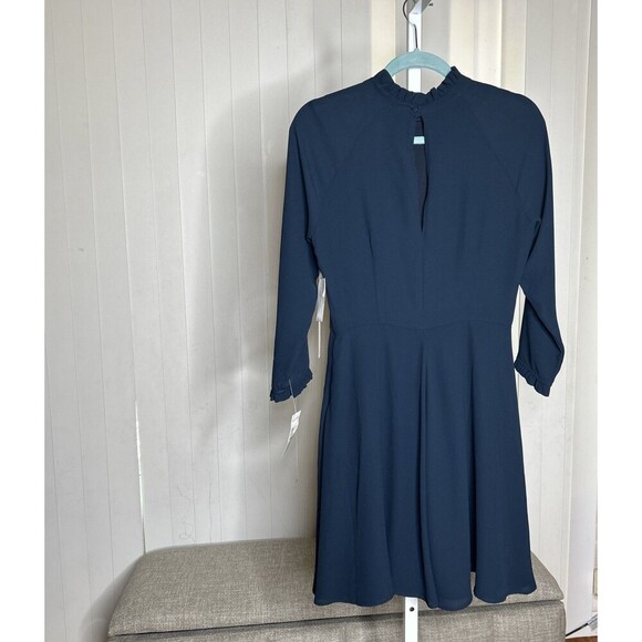 Chelsea28 Mini Dress Long Sleeves A Line Flirty Elegant Ruffle NEW Size S - Picture 7 of 8